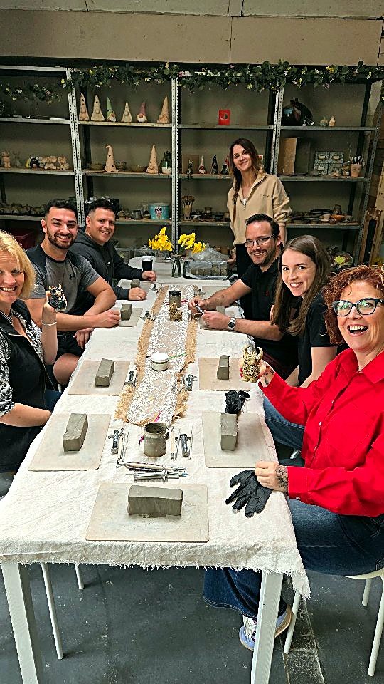 A group pottery celebration